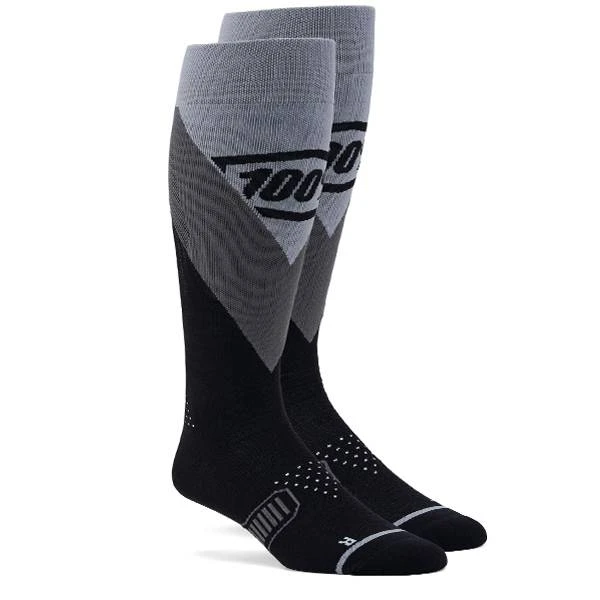 100% Hi Side MX Black Socks