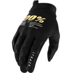 100% ITrack Kids Black Motocross Gloves