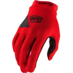 100% Ridecamp Red Motocross Gloves