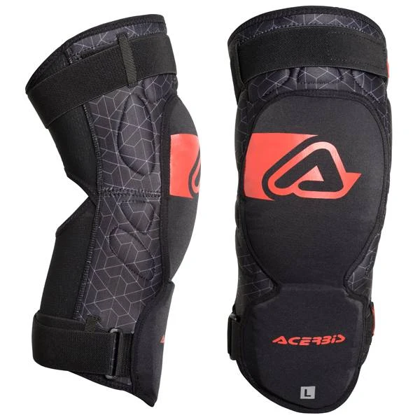 Acerbis 3.0 Soft Black Red Knee Guards