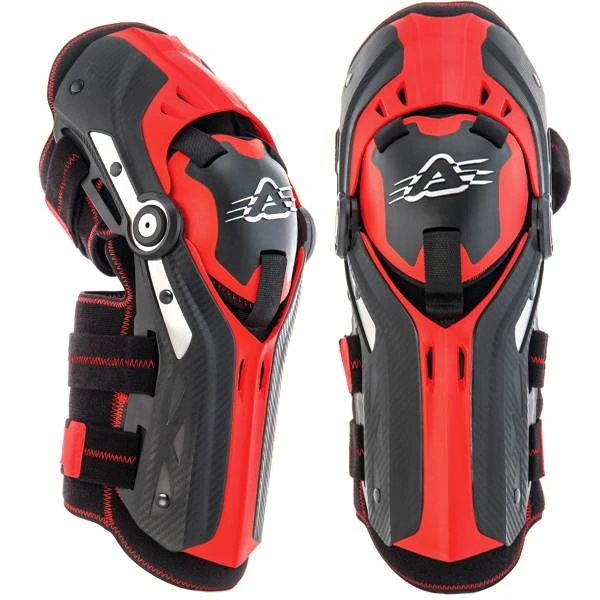 Acerbis Gorilla Knee Guards - Black Red