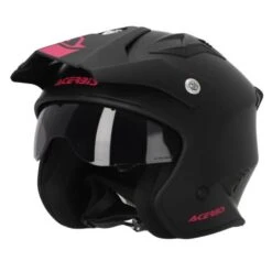 Acerbis Jet Aria Black Pink Trials Helmet