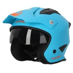 Acerbis Jet Aria Cyan Blue Trials Helmet