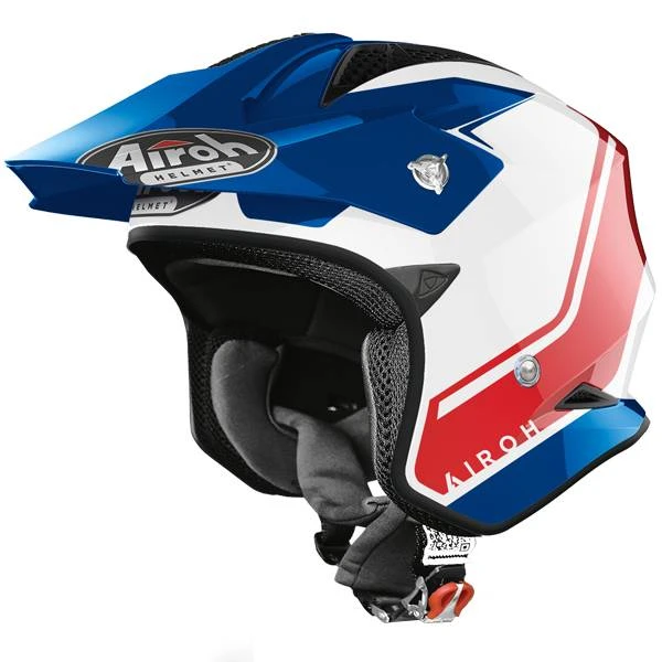 Airoh TRR S Keen Trials Helmet - Blue Red Gloss