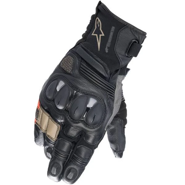 Alpinestars Belize V2 Drystar Black Sand Red Fluo Adventure Gloves