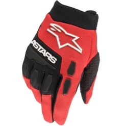 Alpinestars Kids Full Bore Bright Red Black Gloves