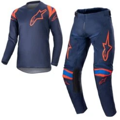Alpinestars Kids Racer Narin Night Navy Hot Orange Kit Combo