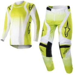 Alpinestars Kids Racer Push Yellow Fluo White Kit Combo