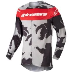 Alpinestars Kids Racer Tactical Cast Grey Camo Mars Red Jersey
