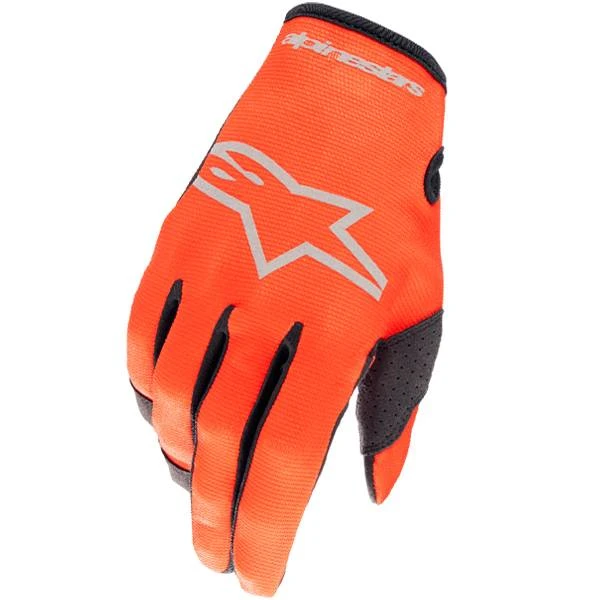 Alpinestars Kids Radar Hot Orange Black Gloves