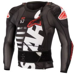 Alpinestars Sequence Level 1 Black White Red Protection Jacket
