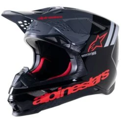 Alpinestars Supertech SM8 Radium 2 Black Neon Red Helmet