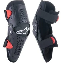 Alpinestars SX1 Kids Black Red Knee Guards