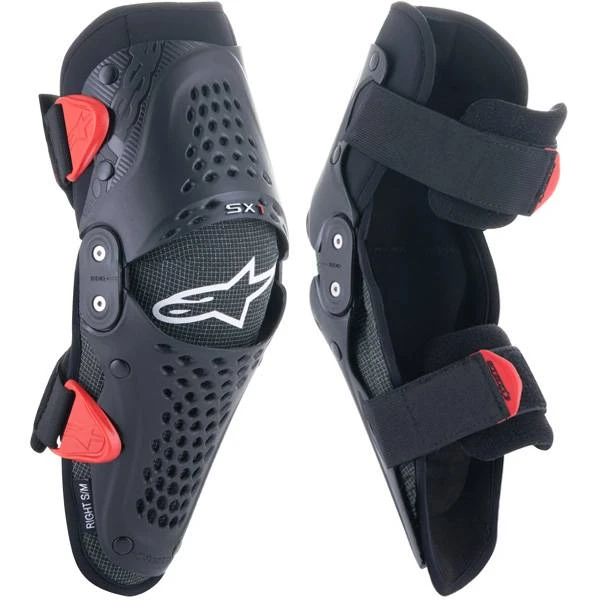 Alpinestars SX1 Kids Black Red Knee Guards