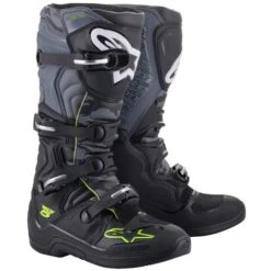 Alpinestars Tech 5 Black Cool Grey Yellow Boots