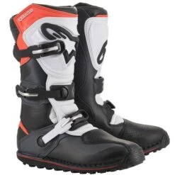 Alpinestars Tech-T Black Grey Red Fluo Trials Boots