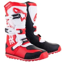 Alpinestars Tech-T Bright Red Black White Trials Boots