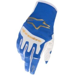 Alpinestars Techstar UCLA Blue Brushed Gold Gloves