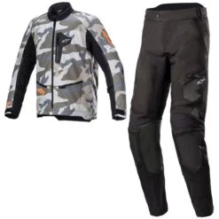 Alpinestars Venture XT Mojave Camo Orange Fluo Black Enduro In Boot Suit