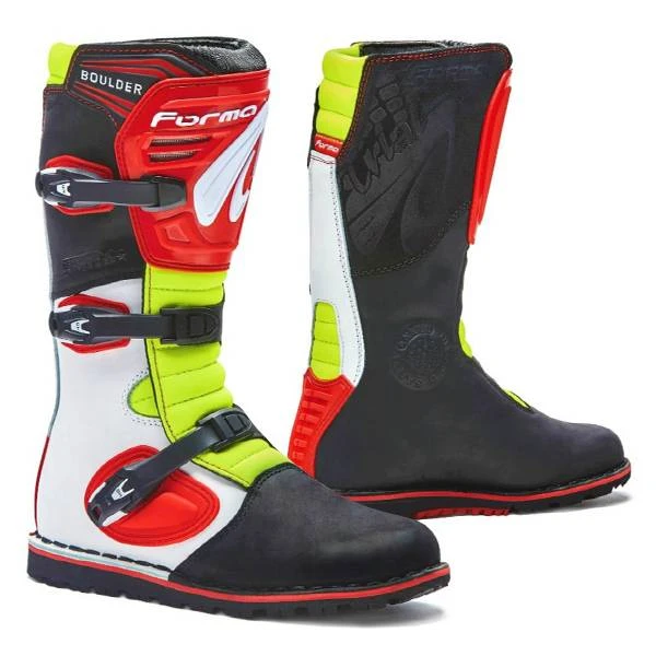 Forma Boulder Trials Boots - White Red Flo Yellow