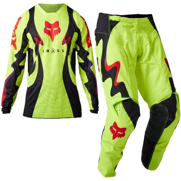 Fox Racing 180 Kozmik Flo Yellow Kit Combo