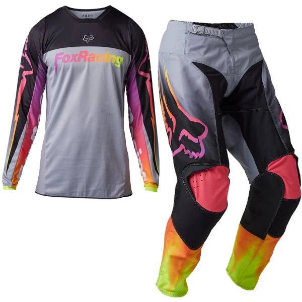 Fox Racing 180 Statk Steel Grey Kit Combo