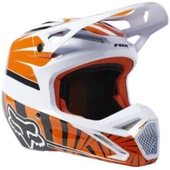 Fox Racing Kids V1 Carmichael GOAT LE Orange Helmet