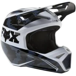 Fox Racing V1 Nuklr Black MIPS Motocross Helmet