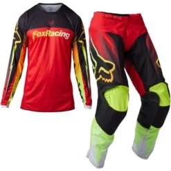 Fox Racing Youth 180 Statk Flo Red Kit Combo