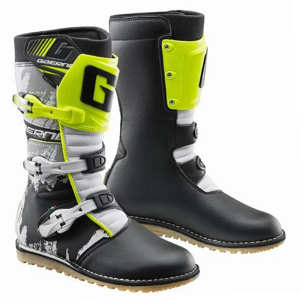 Gaerne Balance Classic White Yellow Black Trials Boots