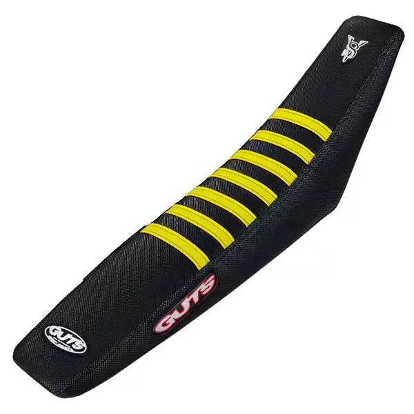 Guts Racing Husqvarna Black Yellow Rib Seat Cover