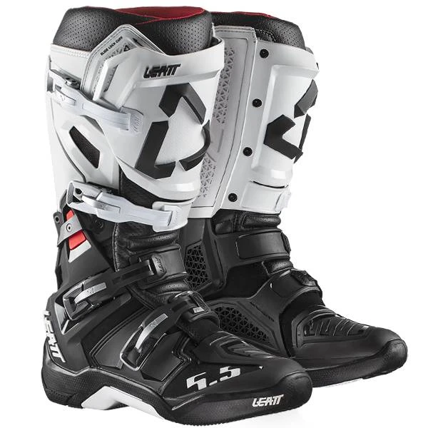 Leatt GPX 5.5 Flexlock White Black Boots