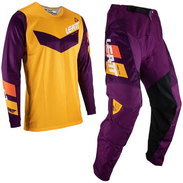 Leatt Kids 3.5 Ride Indigo Motocross Kit Combo