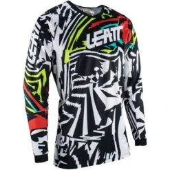Leatt Kids 3.5 Ride Zebra Motocross Jersey