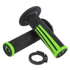 ODI EMIG Pro V2 Lock On Black Green Motocross Grips