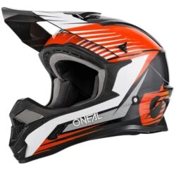 ONeal 1 Series Stream Black Orange Motocross Helmet