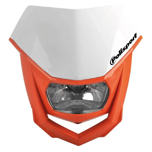 Polisport Halo H2 White Orange Headlight