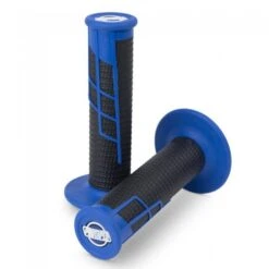 Pro Taper Clamp On Half Waffle Blue Black Grips