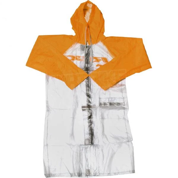 RFX Race Series Long Rain Jacket - Clear Orange