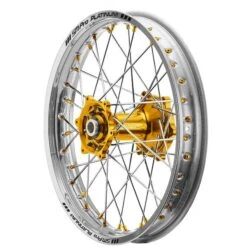 SM Pro Platinum Motocross Rear Wheel - Kawasaki Gold Silver Gold