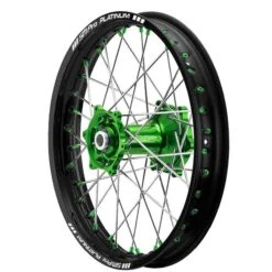 SM Pro Platinum Motocross Rear Wheel - Kawasaki Green Black Green