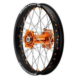SM Pro Platinum Motocross Rear Wheel - KTM Orange Black Orange