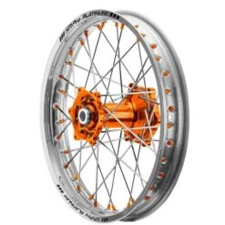 SM Pro Platinum Motocross Rear Wheel - KTM Orange Silver Orange