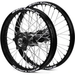 SM Pro Platinum Motocross Wheel Set - KTM Black Black Black