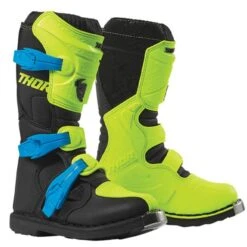 Thor Kids Blitz XP Flo Yellow Black Boots