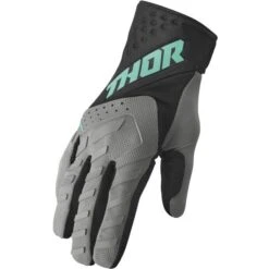 Thor Spectrum Grey Black Mint Gloves