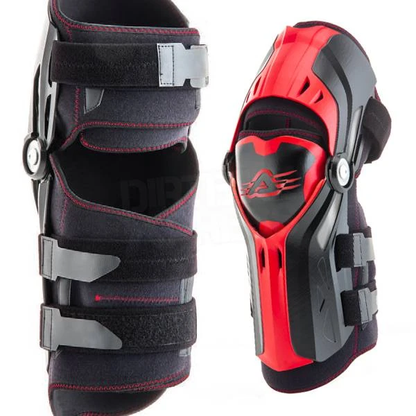 Acerbis Gorilla Knee Guards - Black Red - Image 2