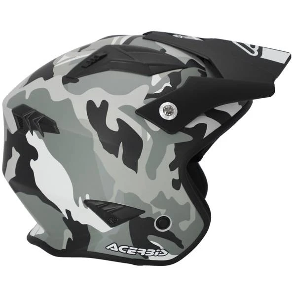 Acerbis Jet Aria Camo Brown Trials Helmet - Image 2