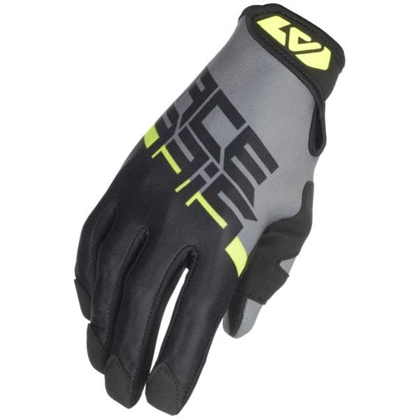 Acerbis Neoprene 3.0 Black Flou Yellow Motocross Gloves - Image 2