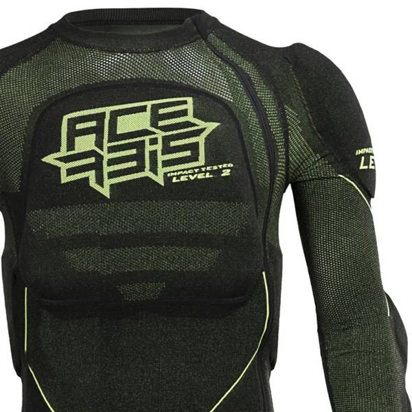 Acerbis Kids X-Fit Future Black Yellow Fluo Body Armour - Image 2
